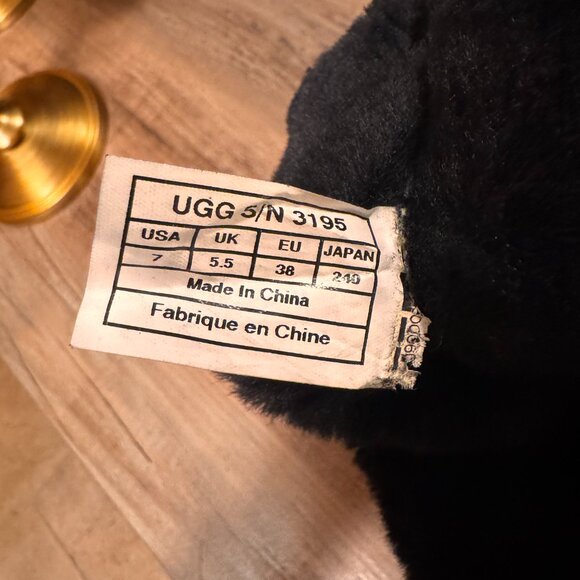 UGG Black Tall Wedge Boots — Classic + Cozy + Hard to Find - Picture 3 of 6